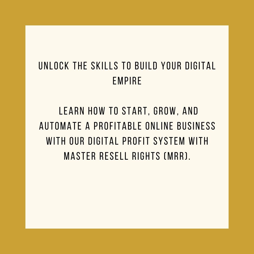 Digital Profit System | From Employee to Entrepreneur in 30 Days
